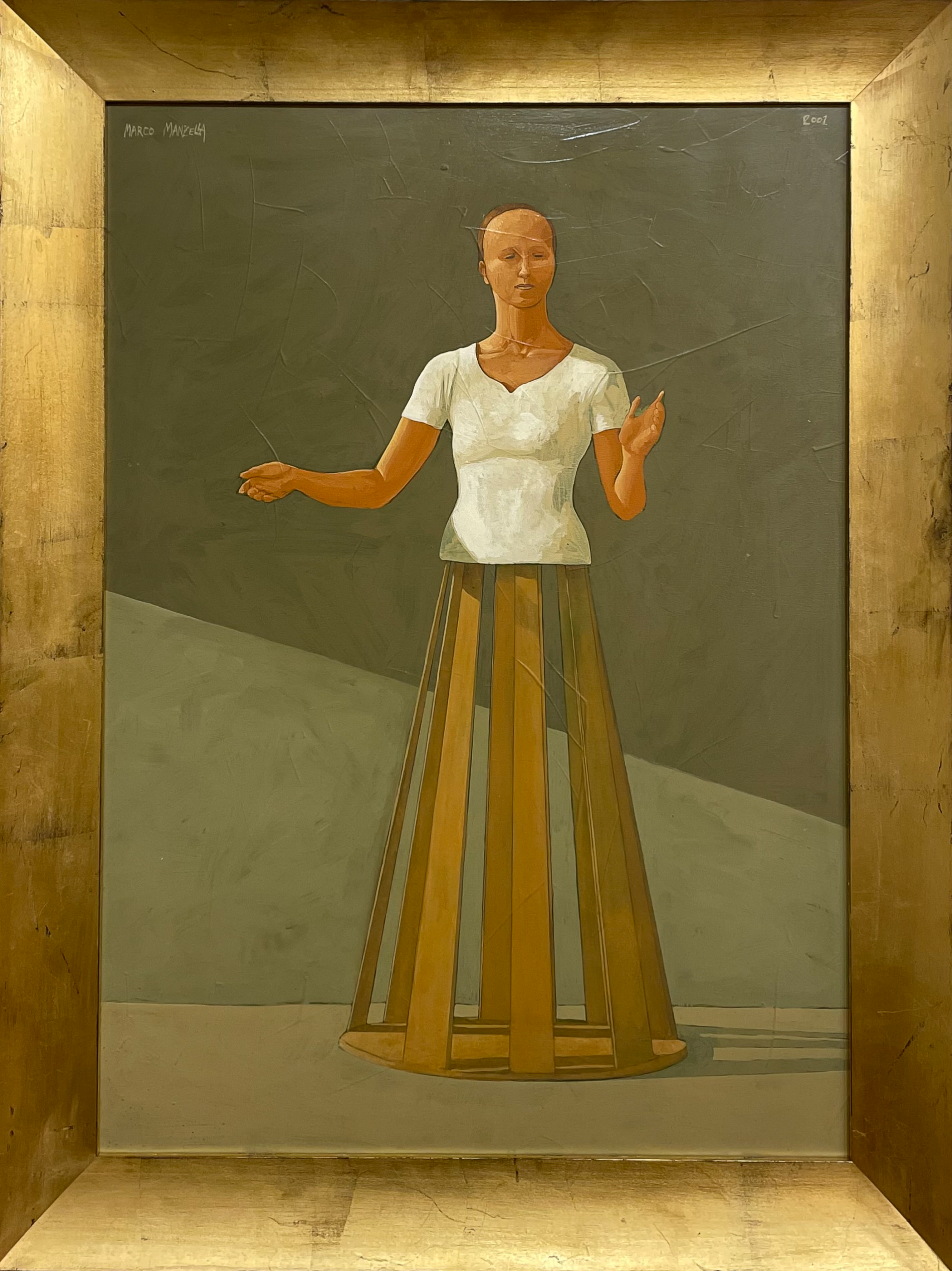 Vergine, Marco Manzella, Pittore, Quadro, Dipinto, Galleria d'arte, opera d'arte in vendita, arte contemporanea, Bernabò Home Gallery, vendita opere manzella