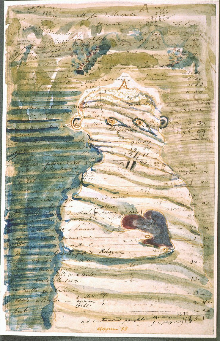 G.Foppiani,L'indifferente18x24 acquerello 1980