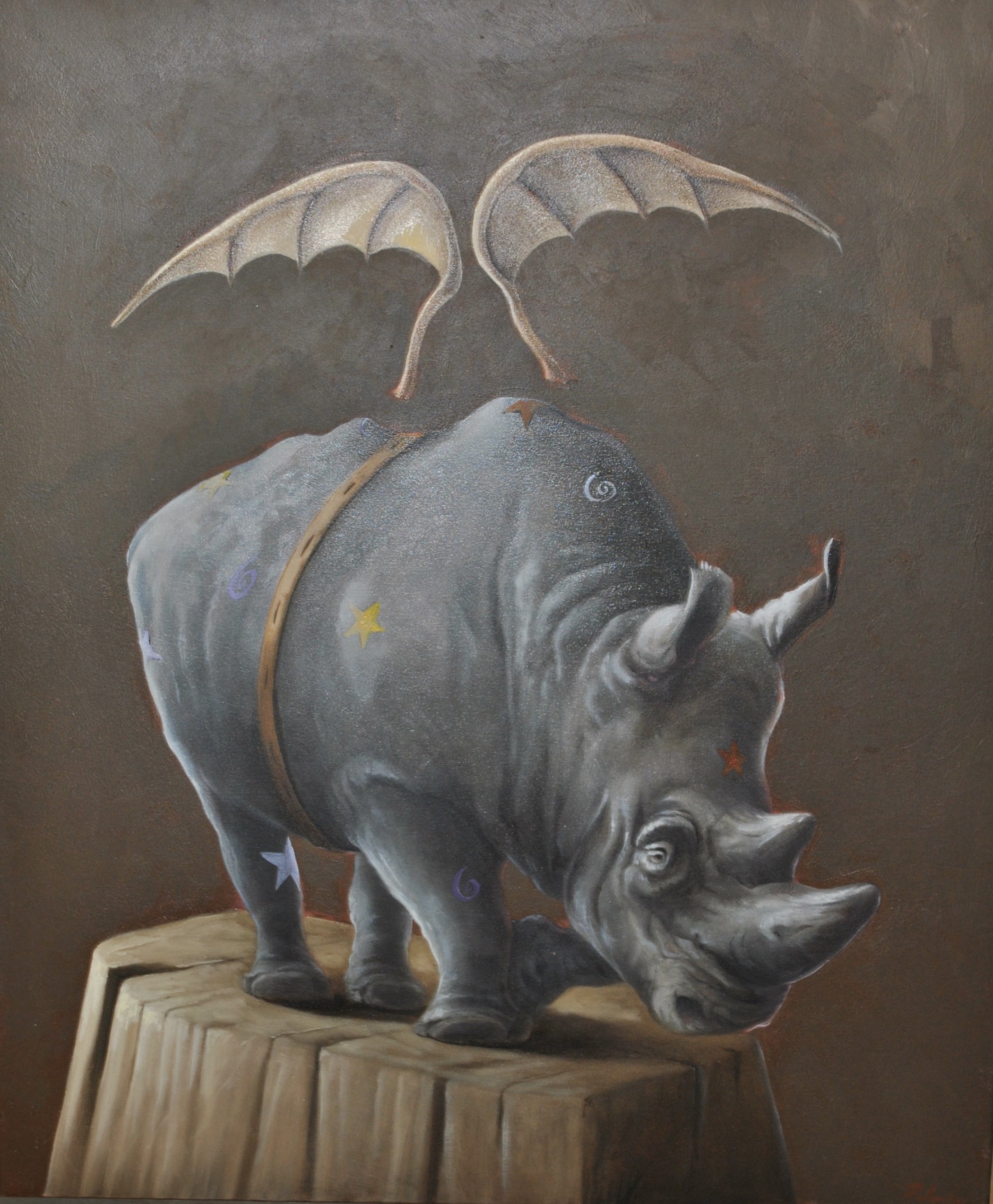 Le ali di leonardo - olio su tela - 60 x 50